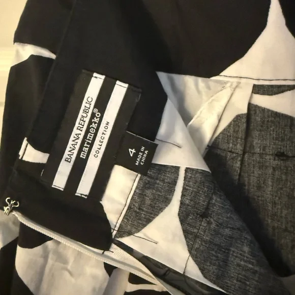Marimekko for Banana Republic Black and White A-Line Skirt - Picture 4 of 4
